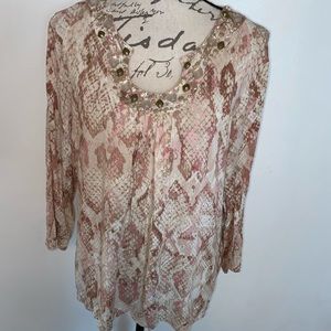 🍂Ruby Rd.Horseshoe Neck Top🍂